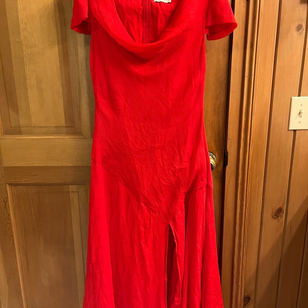 ASOS Vibrant Red Asymmetrical Dress